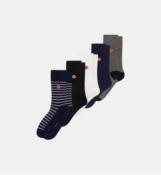 Lot de 5 chaussettes mi-hautes en coton Le Slip Francais