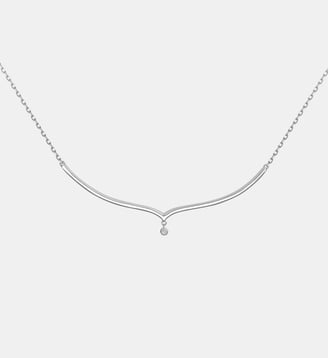 Collier chaîne Envolée en Argent avec diamant blanc - La Garçonne Diamant - Argent