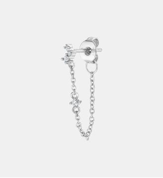 Boucle d'oreille chaîne pendante Ballet or - Nebuleuse Bijoux - Argent