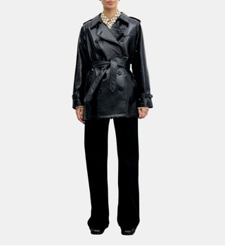 Trench court en vernis - VICKY - Gerard Darel - Noir