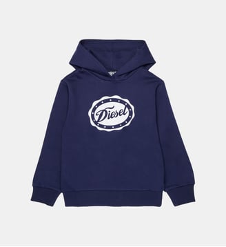 Sweat-shirt avec logo imprimé - Diesel Kids - Bleu