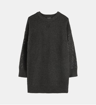 Robe tricotée - DKNY - Gris zinc