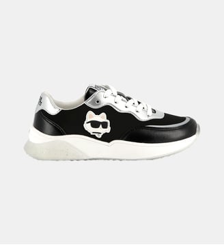 Baskets à lacets avec badge - Karl Lagerfeld Kids - Black