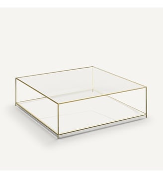 Table basse carrée verre trempé AM.PM