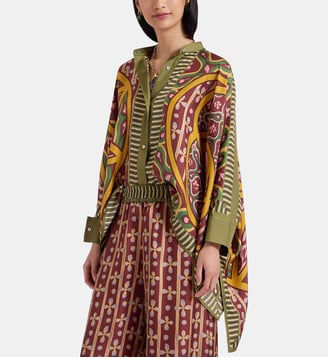 Chemise Foulard Shirt Eclipse Placée Yellow - La DoubleJ - Jaune