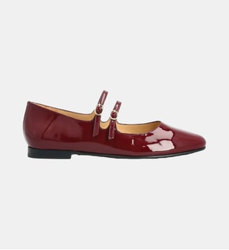 Babies bac - cuir vernis - Charles Kammer - Rouge et orange