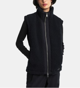 Veste polaire sherpa sans manches - Aigle - Noir