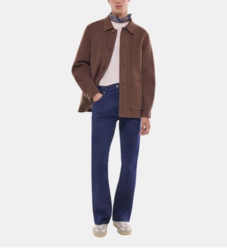 Veste en laine double face - Fursac - Taupe