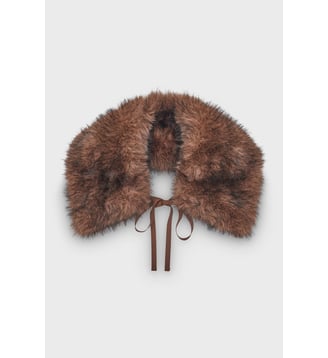 Col en fausse fourrure - SONIA - Gerard Darel - Marron