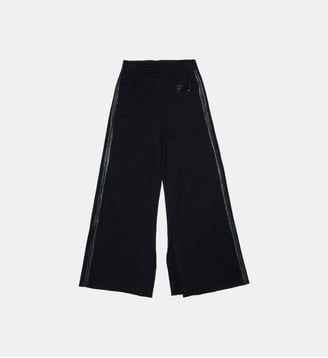 Pantalon polaire avec plumage brillant - MM6 Maison Margiela - Noir