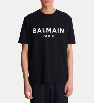 T-shirt imprimé Balmain paris - Balmain - Black