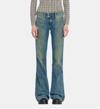 Bootcut Jeans Low Waist D-Hush - Diesel - Bleu moyen
