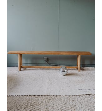 Banc en bois Antoine N°400- Produit chiné - Debongout - Bois clair