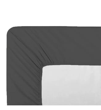 Drap housse b35 percale de coton - Garnier Thiebaut - Titane