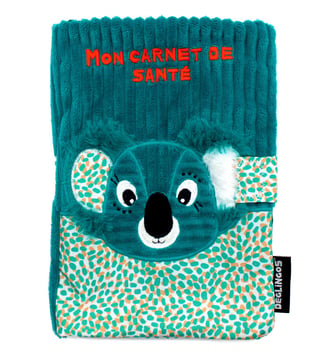 Protège carnet de santé - Déglingos - Bleu