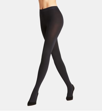 Collant Warm Deluxe 80 Fibre artificielle Opaque - Falke - Noir intense