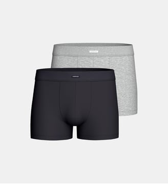 Lot de 2 boxers en Coton Élasthanne - Impetus - Bleu marine