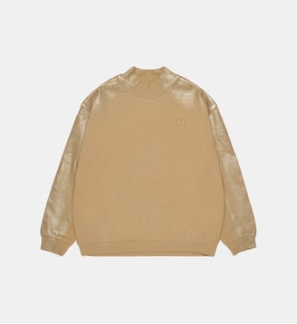 Sweat-shirt col rond à effet métallisé - Diesel Kids - Sable