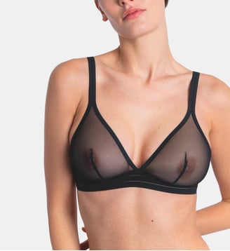 Soutien-gorge triangle Nufit noir - Maison Lejaby - Noir