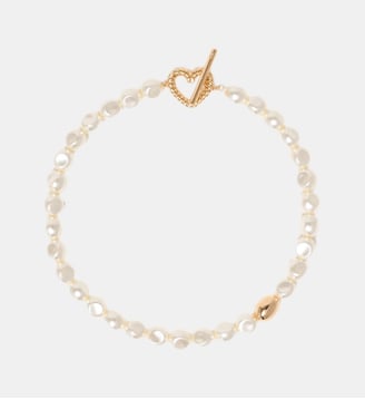Collier choker en perles - Maje - Doré
