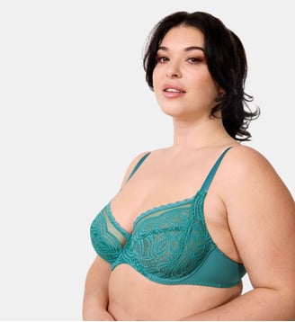 Soutien-gorge grande taille Envie avec armature Vert - Maison Lejaby - Yucca
