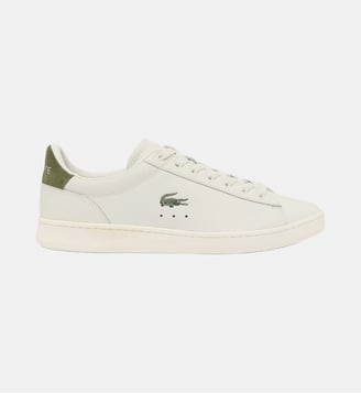 Sneakers Carnaby Set homme en cuir - Lacoste - Blanc et kaki