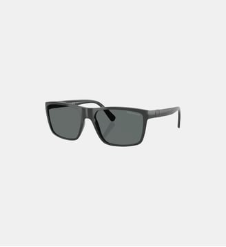 Lunettes de soleil Rectangulaire PH4133 - Polo Ralph Lauren - Gris foncé brillant