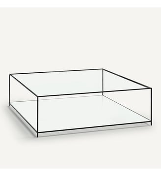 Table basse carrée verre trempé - AM.PM - Transparent