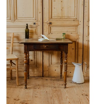 Bureau en bois Edouard N°1016- Produit chiné - Debongout - Bois foncé