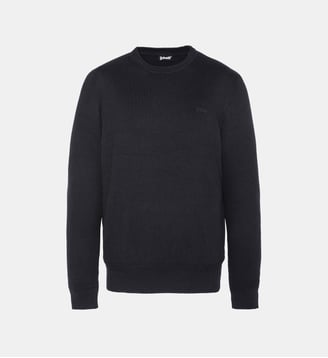 Pull col rond en maille fine - Schott - Noir