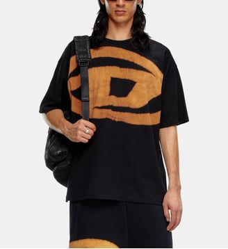 T-shirt droit Boxt coton - Diesel - Noir