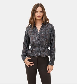 Chemise calyra - Motif imprimé - Viscose lenzing ecovero - Caroll - Multicolore