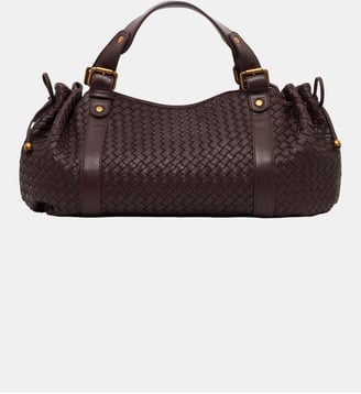 Sac à main en cuir tressé - 24H - Gerard Darel - Bordeaux