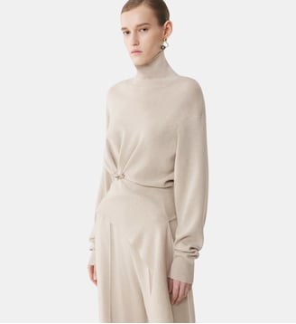 Pull En Laine Et Cachemire - Lanvin - Blanc