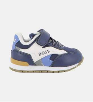 Basket à lacets - BOSS Kidswear - Bleu cargo