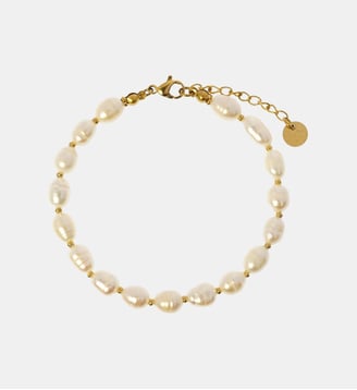 Bracelet  perles Ophélie I - Les Cléias - Blanc