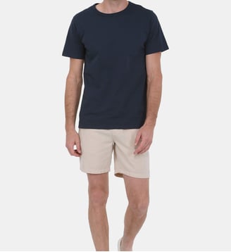 Short en coton et lin - Gili's - Blanc