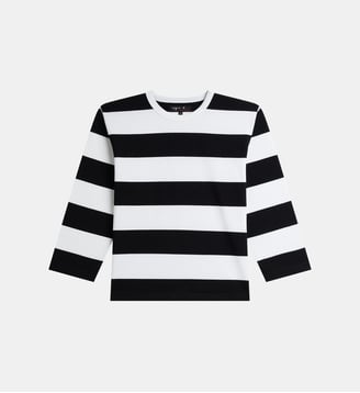 t-shirt en coton - Agnès b. - Noir et blanc