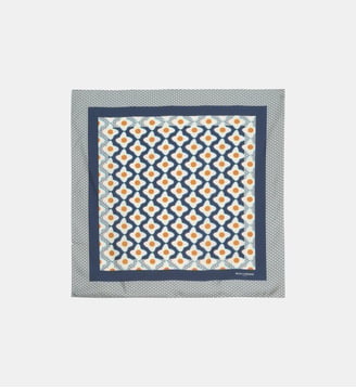 Lewis Foulard en soie - Ines de la Fressange Paris - Bleu