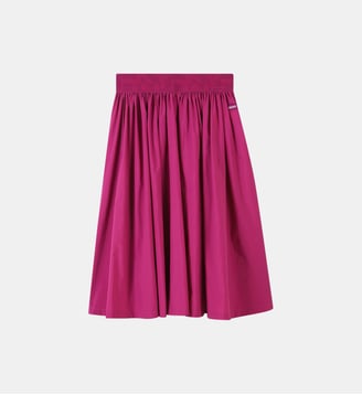 Jupe midi à taille élastiquée DKNY