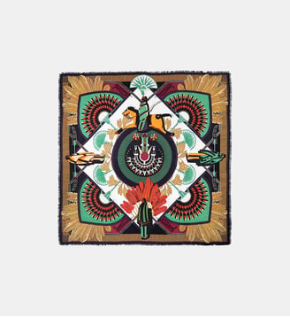 Foulard à motifs MACHU PICHU - Wild - Noir