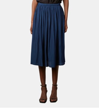 Jupe courte en satin plissé - DINAH - Gerard Darel - Encre