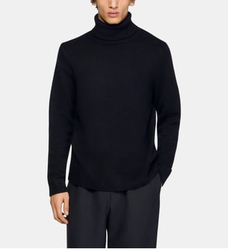 Pull col roulé laine mélangée - Sandro - Noir