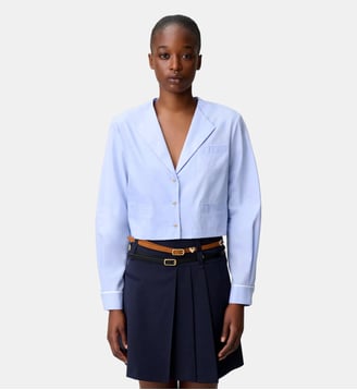 Chemise popeline - Claudie Pierlot - Bleu ciel