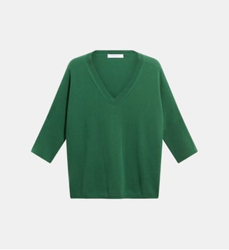 Pull V ample en cachemire - RESA - Gerard Darel - Vert