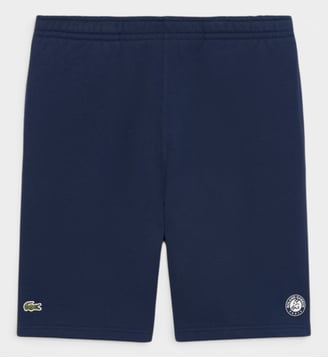Short molleton Édition Roland-Garros - Lacoste - Bleu marine