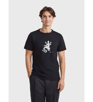 T-shirt droit Coulos en coton - Agnès b. - Noir