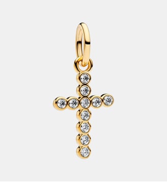 Charm Pendant Croix - Pandora - Doré