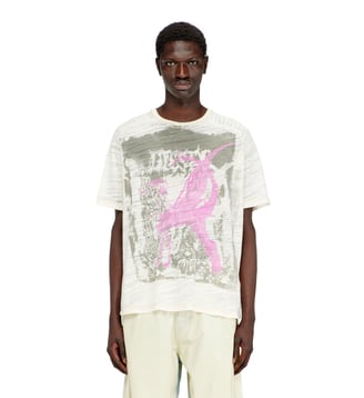 T-shirt avec imprimé graphique - Diesel - Blanc