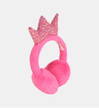 Cache-oreilles en polaire duveteuse - Billieblush - Rose flash